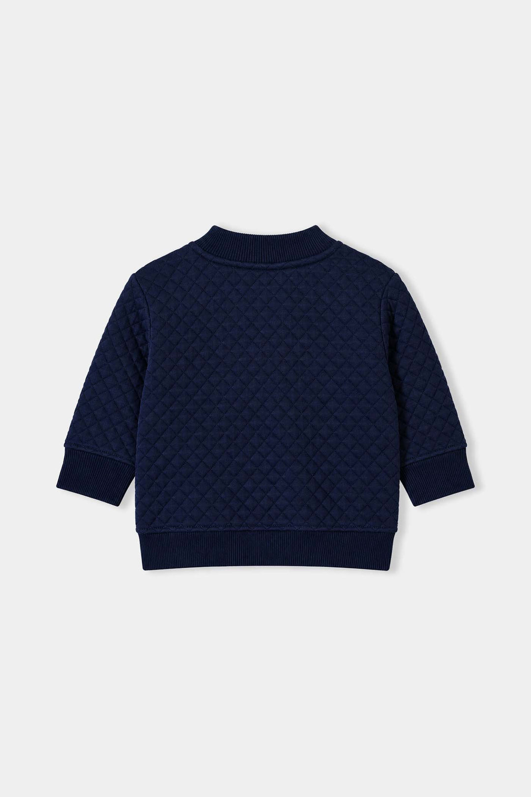 Infant Boys Quilted Jacket Bomber-BLUE