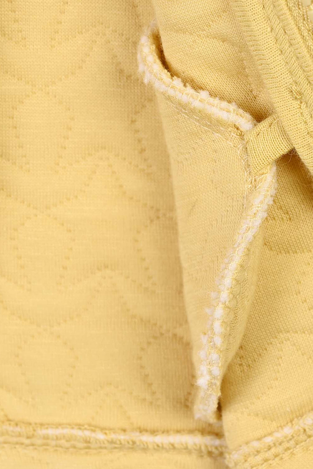 Infant Boys Quilted Jacket Yellow Mockneck-Yellow