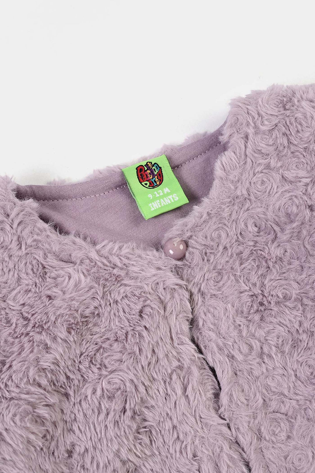 Infant Girls Sherpa Jacket Purple Coat-Purple