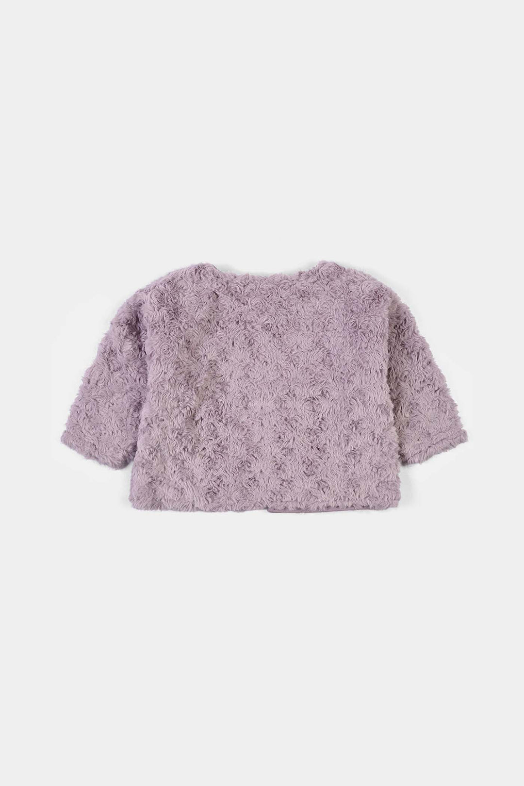 Infant Girls Sherpa Jacket Purple Coat-Purple