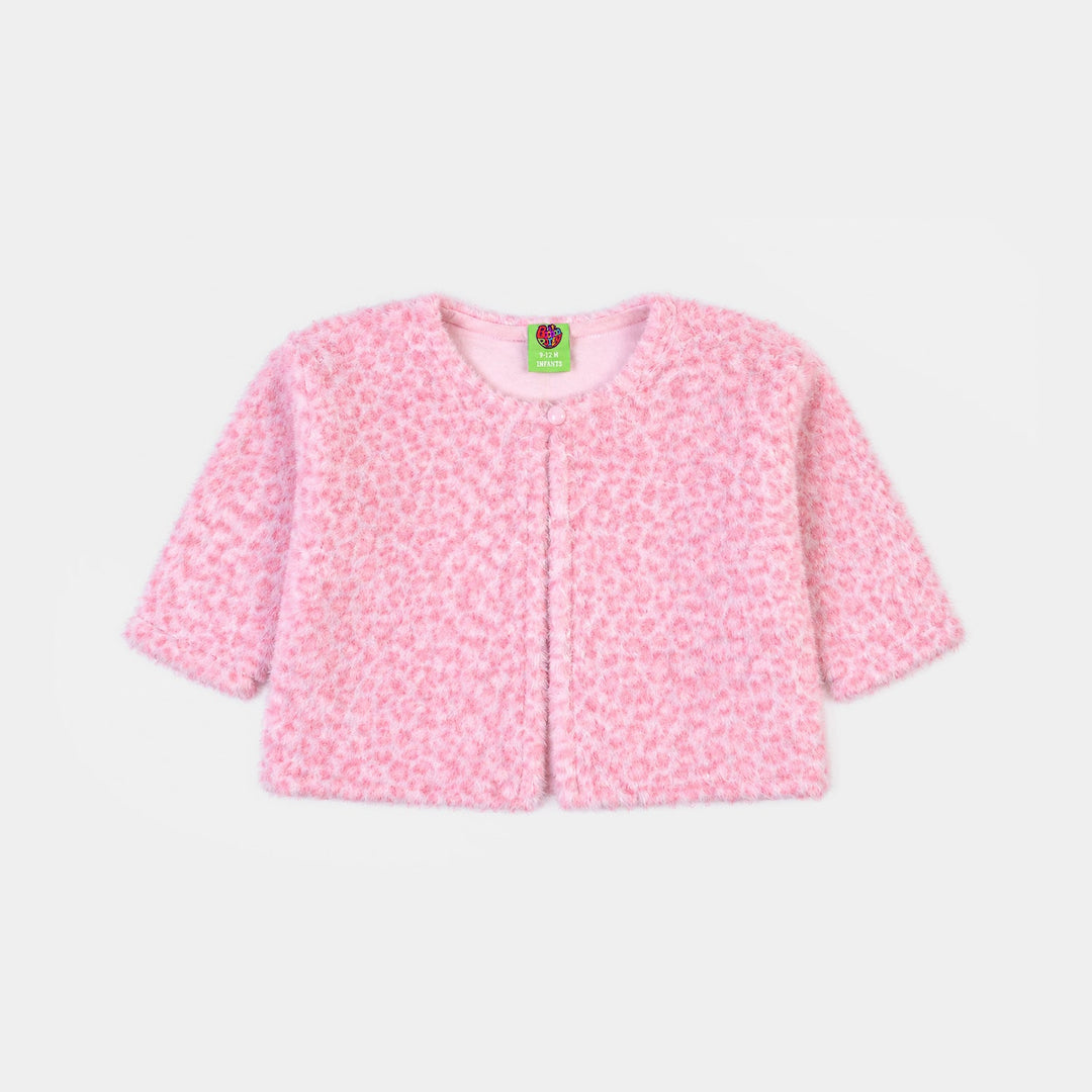 Infant Girls Sherpa Jacket Pink