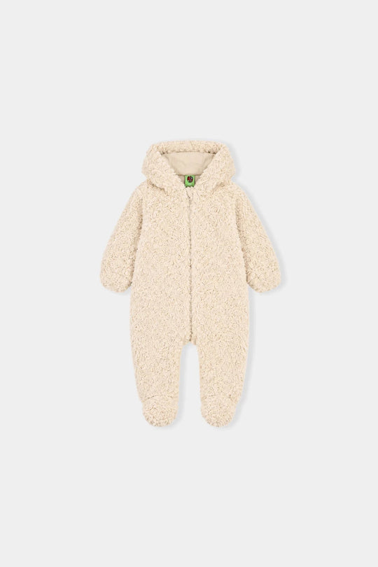 Infant Girls Sherpa Romper Cozy Vibe-OFF-White