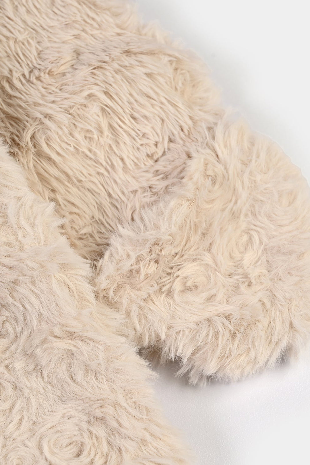 Infant Girls Sherpa Romper Cozy Vibe-OFF-White