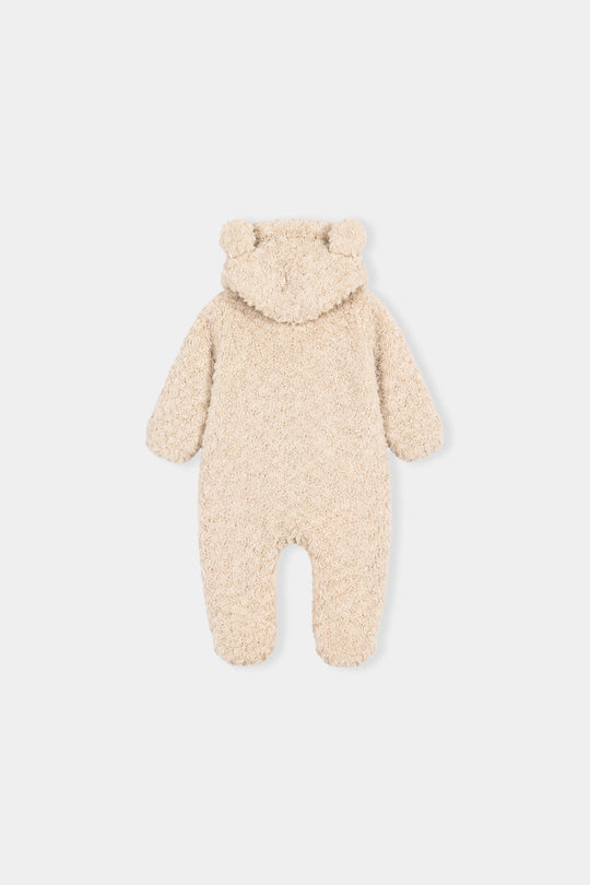 Infant Girls Sherpa Romper Cozy Vibe-OFF-White
