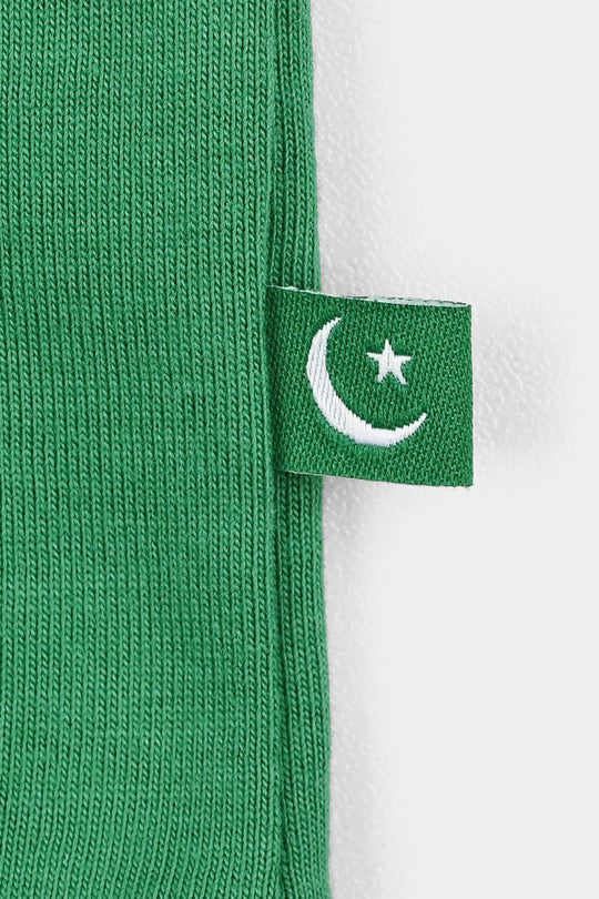 Boys Sequins Flag T-Shirt - Green