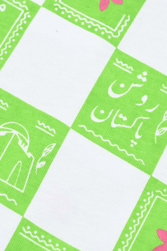 Girls Roshan Pakistan T-Shirt – Green & White