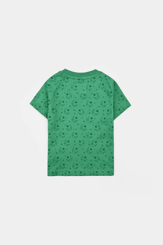 Infant Boys Cotton Jersey Suit Go Green
