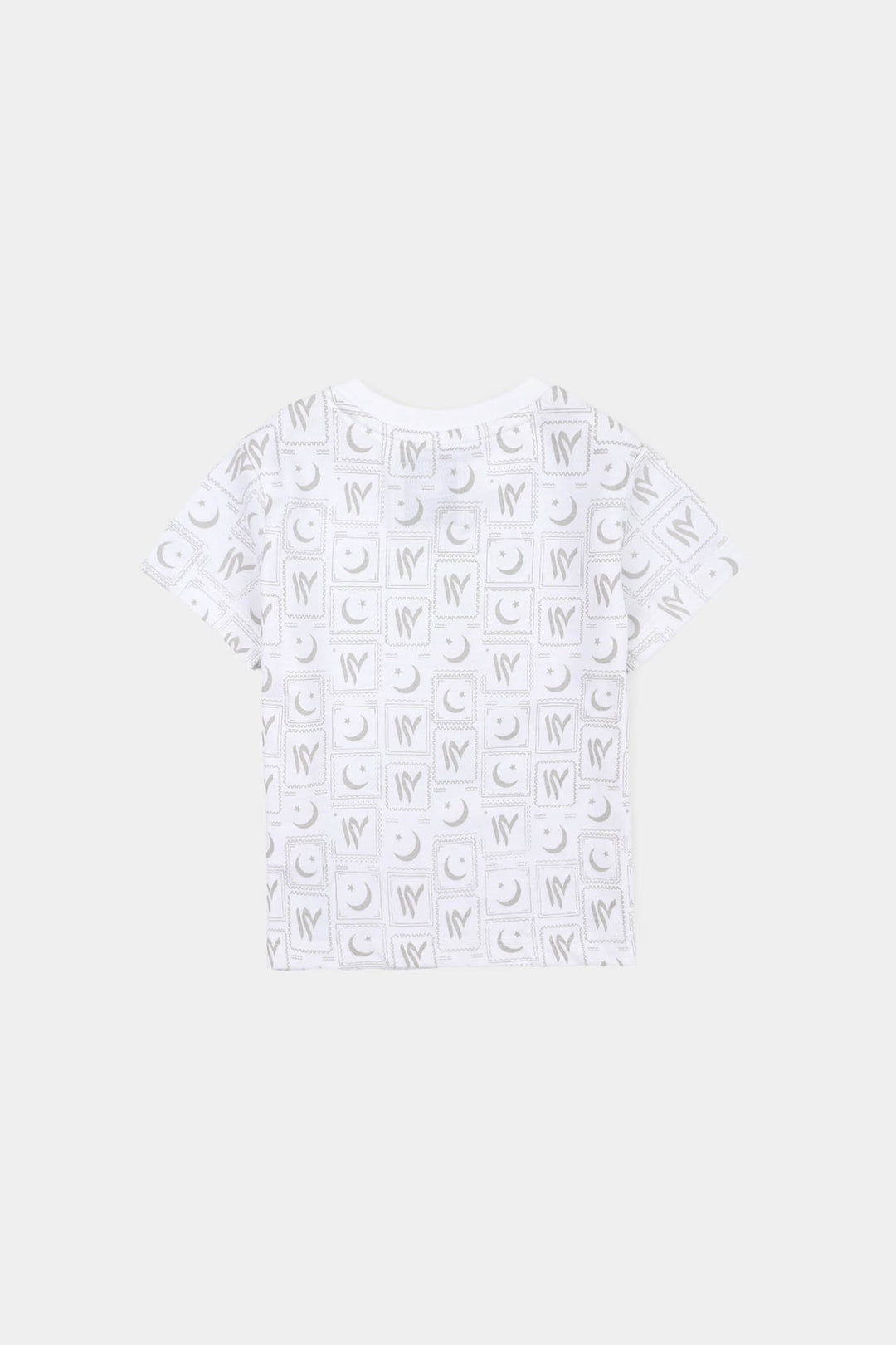 Infant Boys Monuments of Pakistan Suit – White