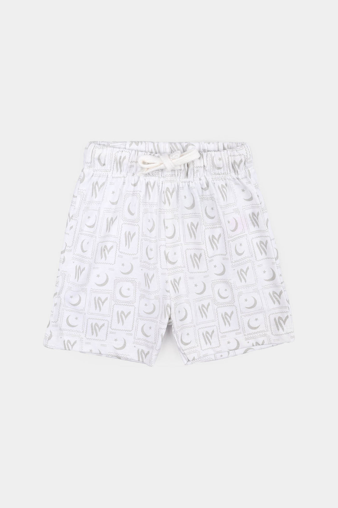 Infant Boys Monuments of Pakistan Suit – White