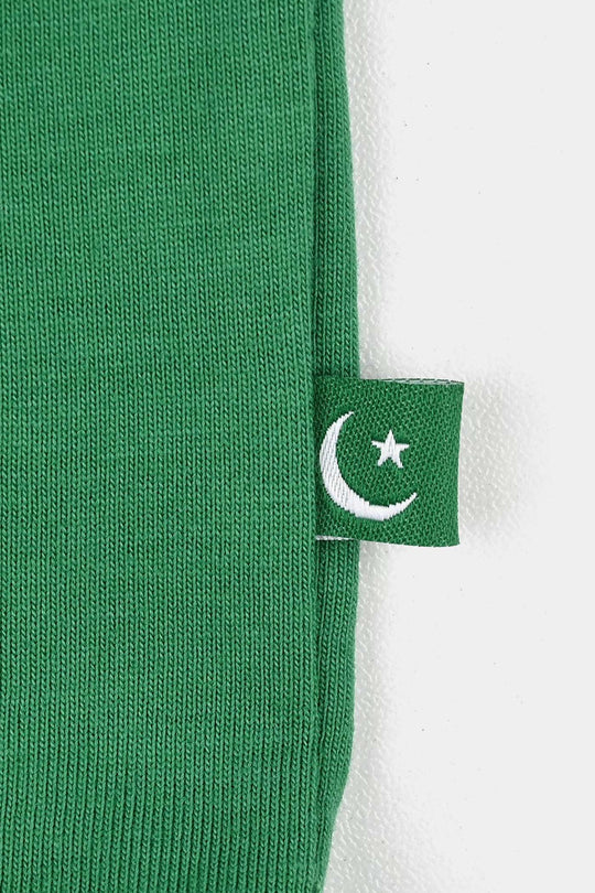 Infant Boys Sequins Flag T-Shirt – Green