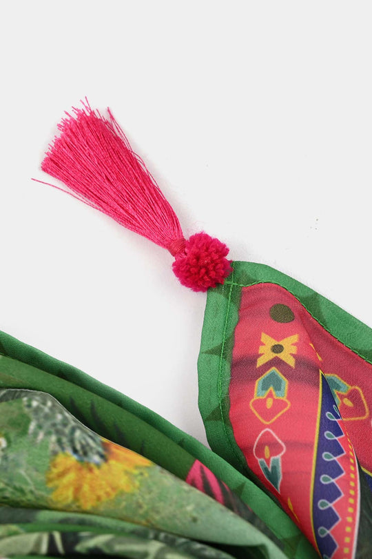 Girls Azadi Chiffon Dupatta – Green