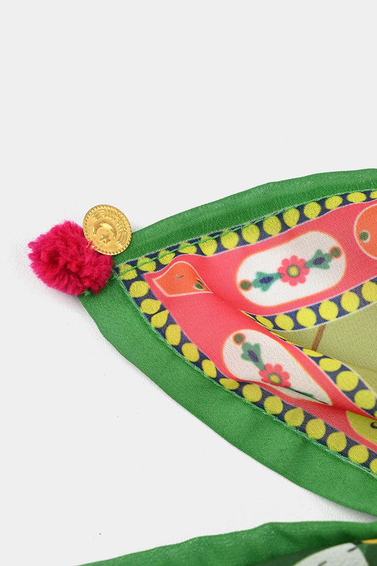 Girls Mera Pakistan Chiffon Dupatta – Green