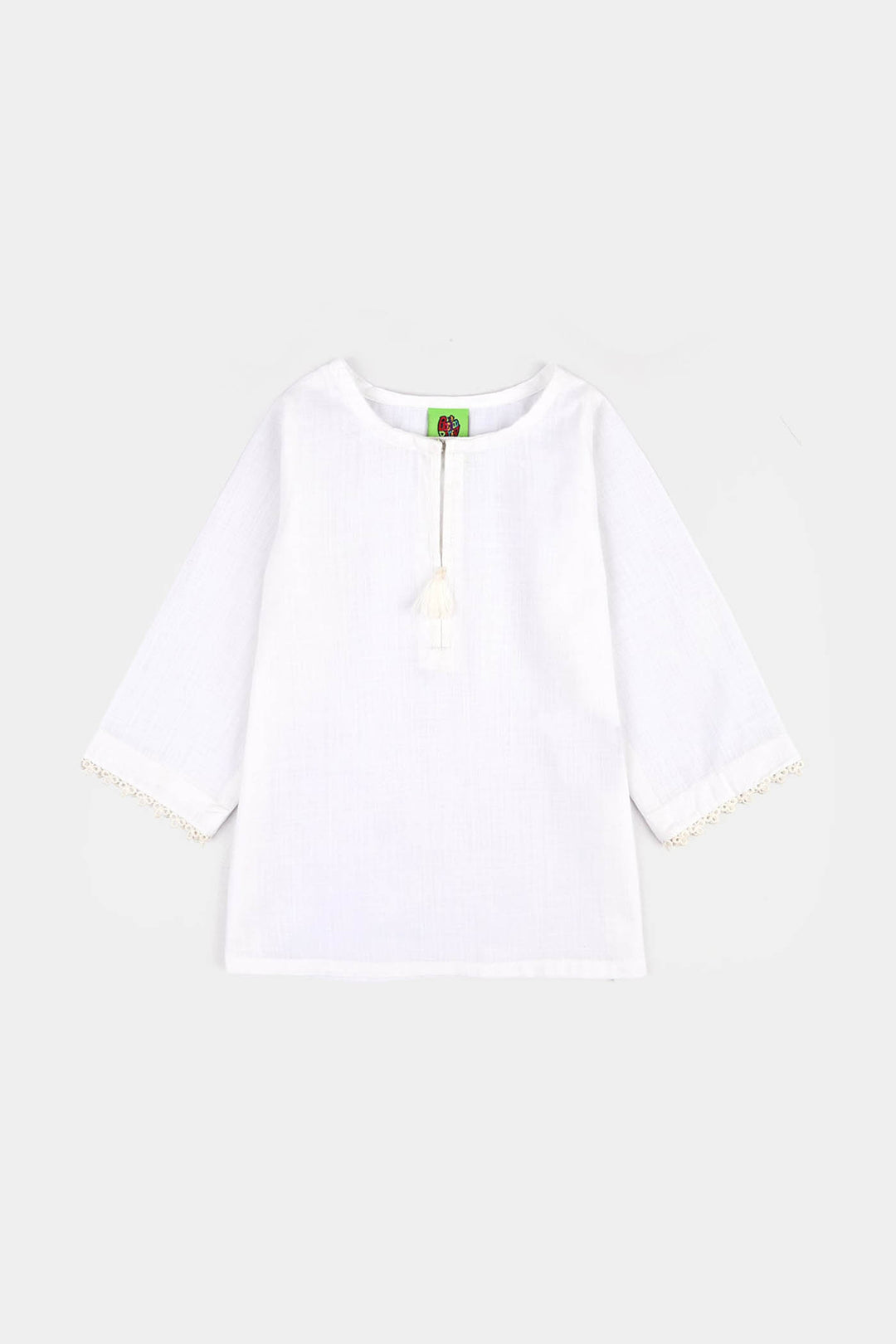 Infant Girls Cotton 2Pcs Basic-White
