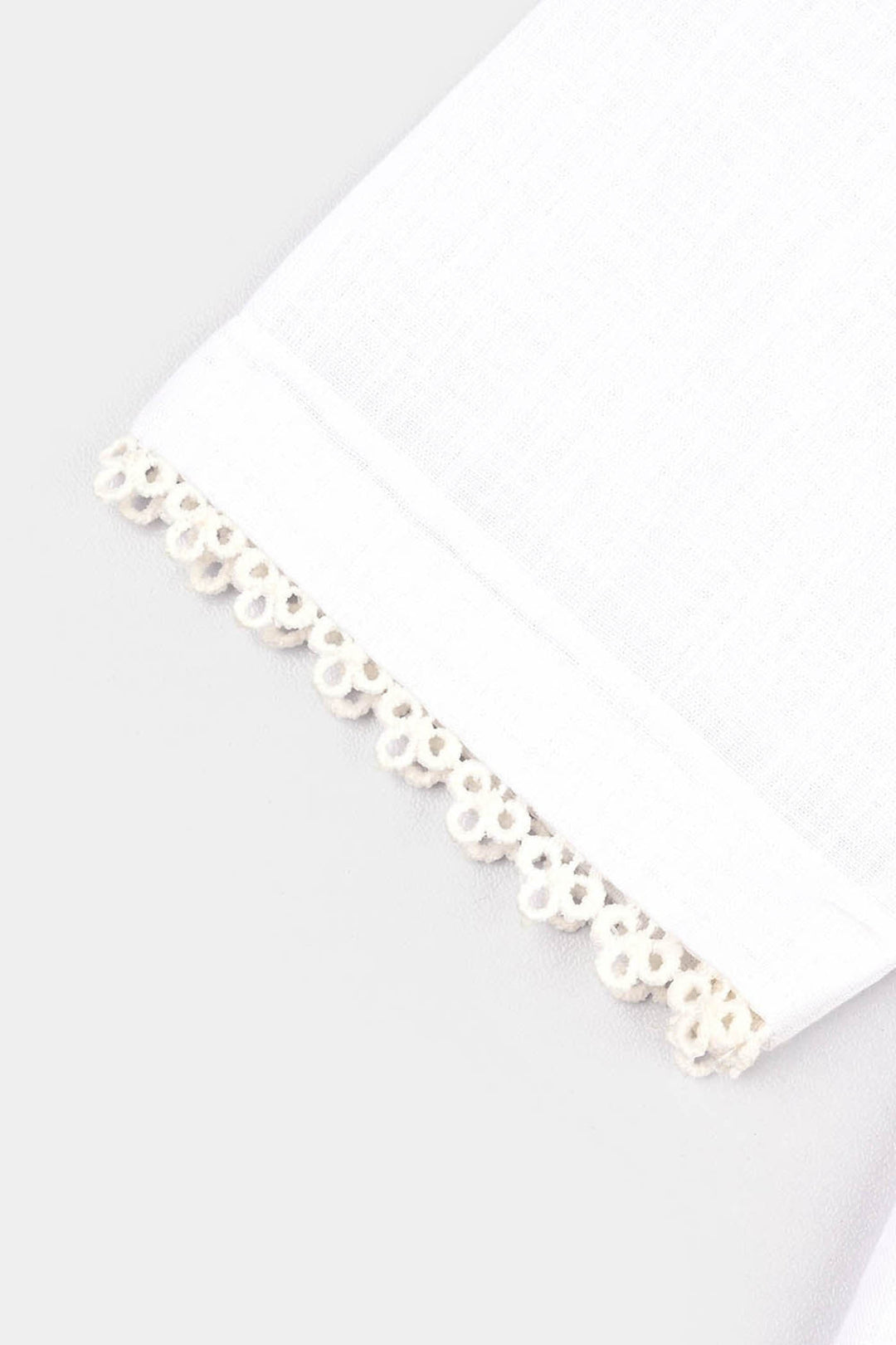 Infant Girls Cotton 2Pcs Basic-White