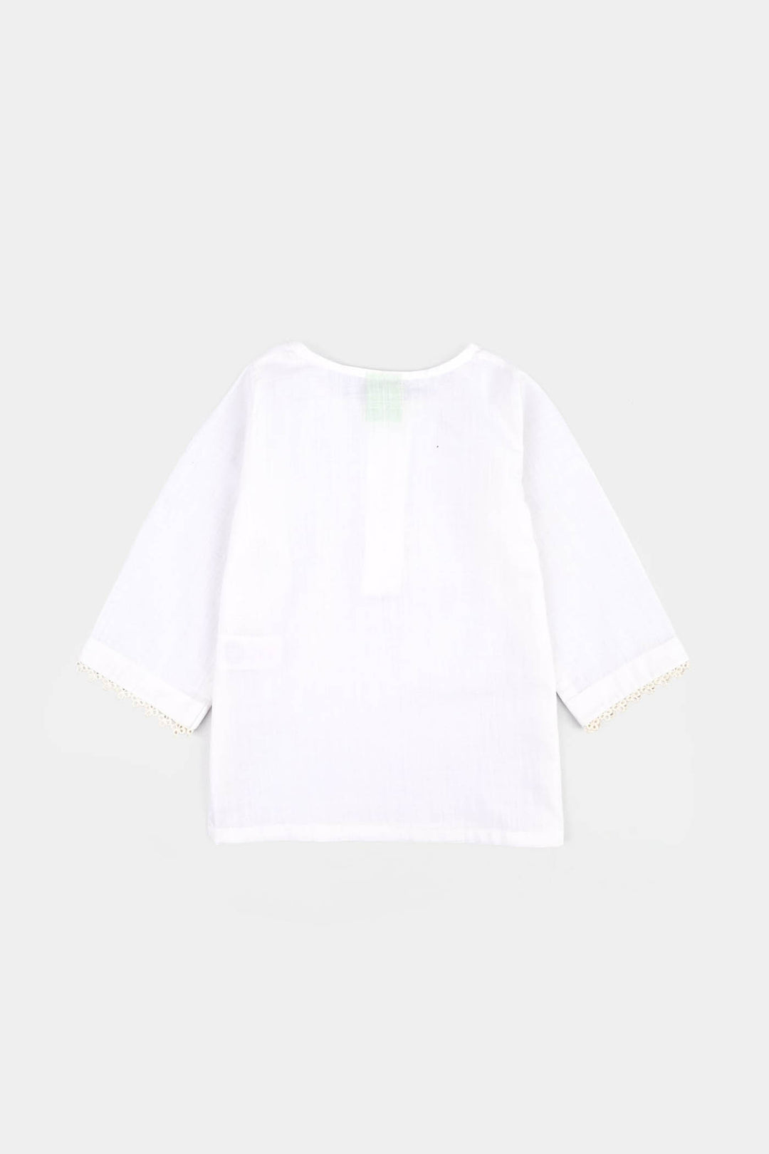 Infant Girls Cotton 2Pcs Basic-White