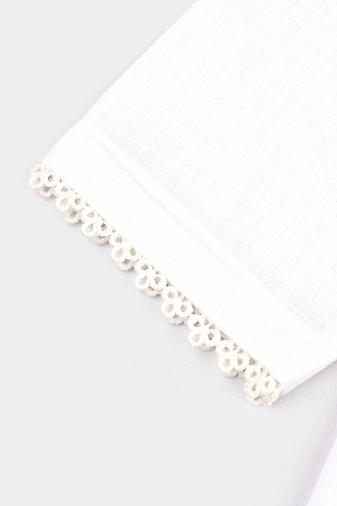 Girls Cotton 2Pcs Basic-White