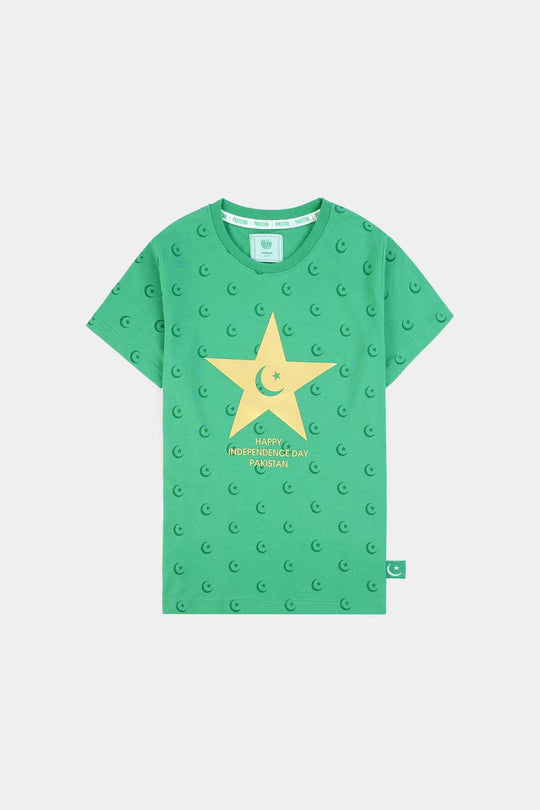 Boys Independence Day T-Shirt – Green