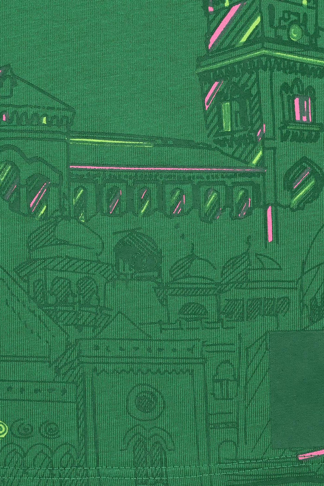 Girls Cotton Jersey T-Shirt H/S Jeevay Pakistan-Green