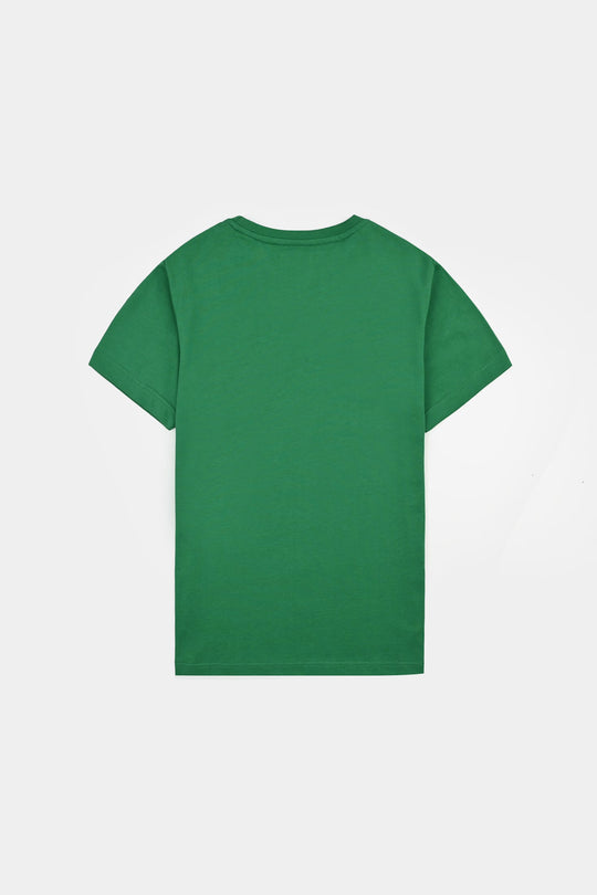 Girls Cotton Jersey T-Shirt H/S Jeevay Pakistan-Green