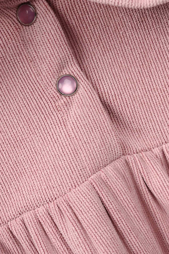 Infant Girls Corduroy Casual Top Bloom - Tea Pink