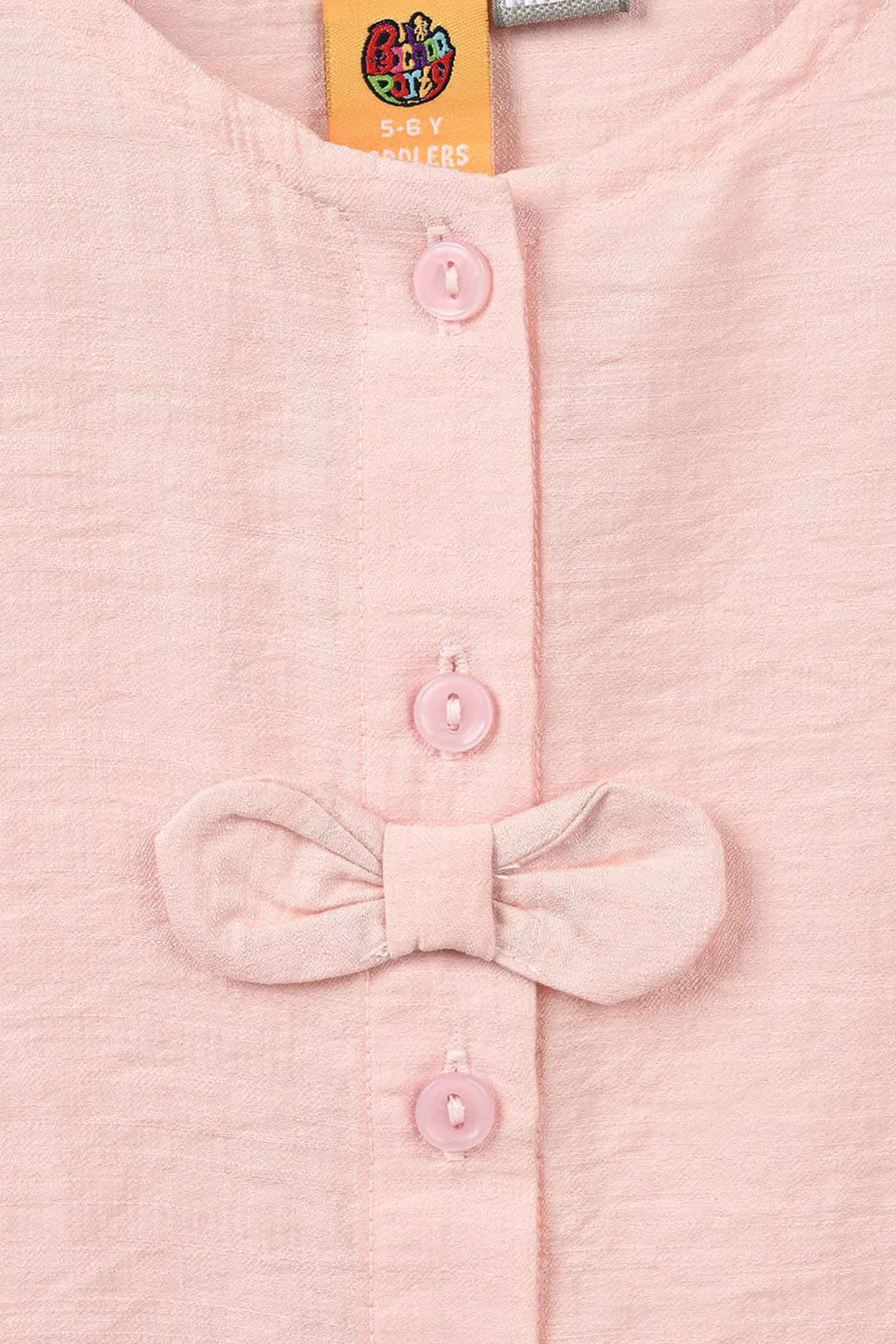 Girls Polyester Casual Top Spring Garden - Baby Pink