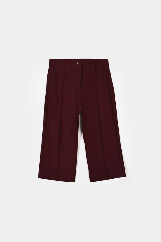 Girls Polyester Pant Commando - Maroon