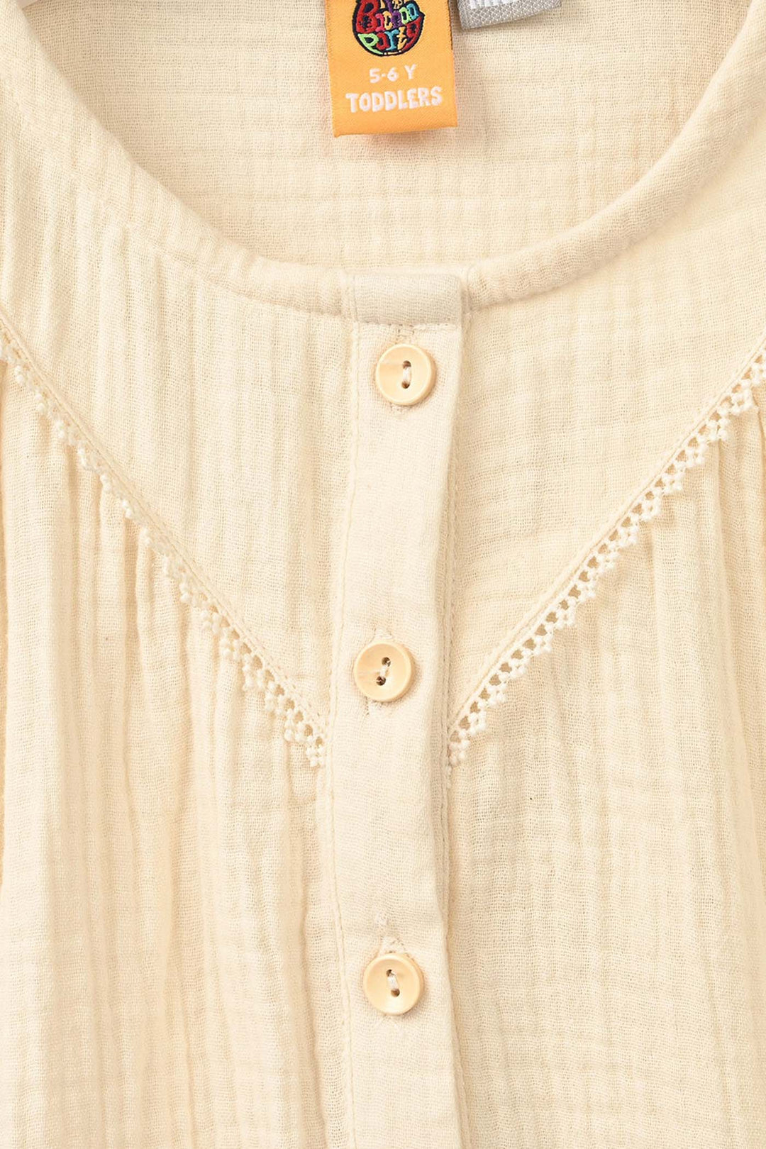 Girls Gauze Casual Top Cookie
