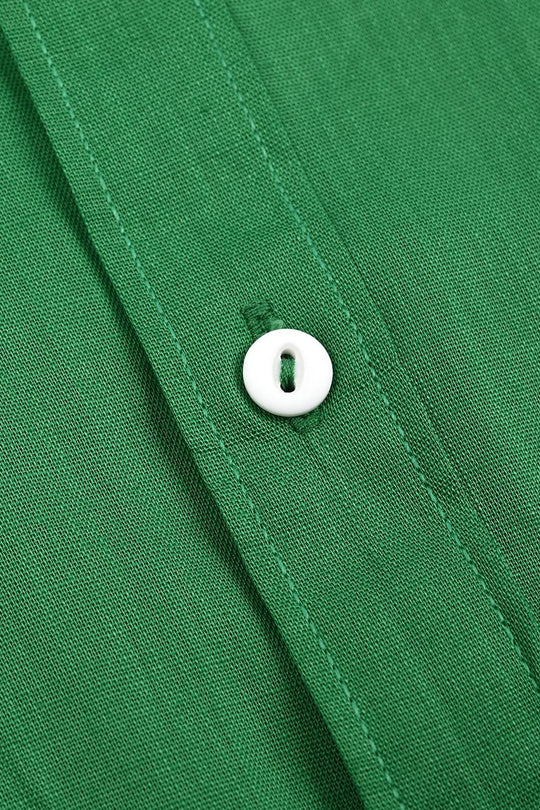 Boys Cotton Slub Azadi Shirt – Green