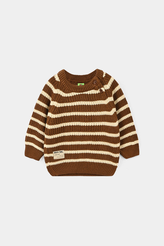 Infant Boys Acrylic Sweater - BROWN