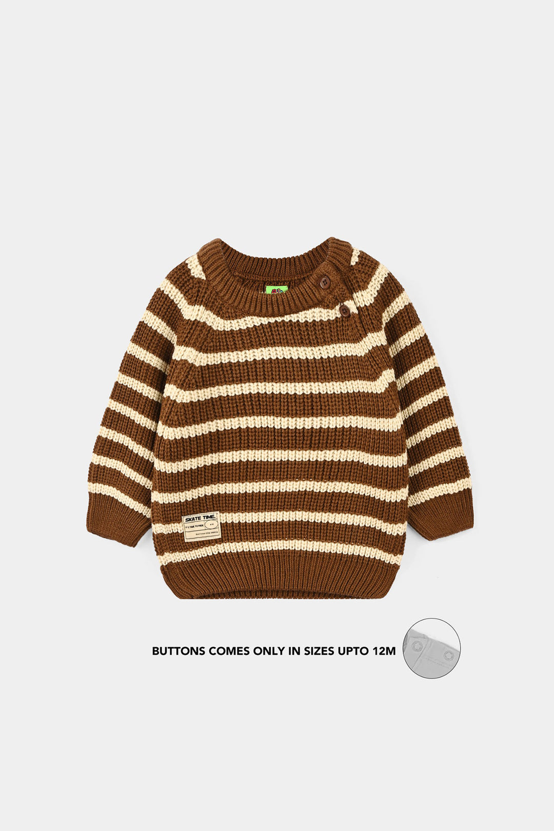 Infant Boys Acrylic Sweater - BROWN