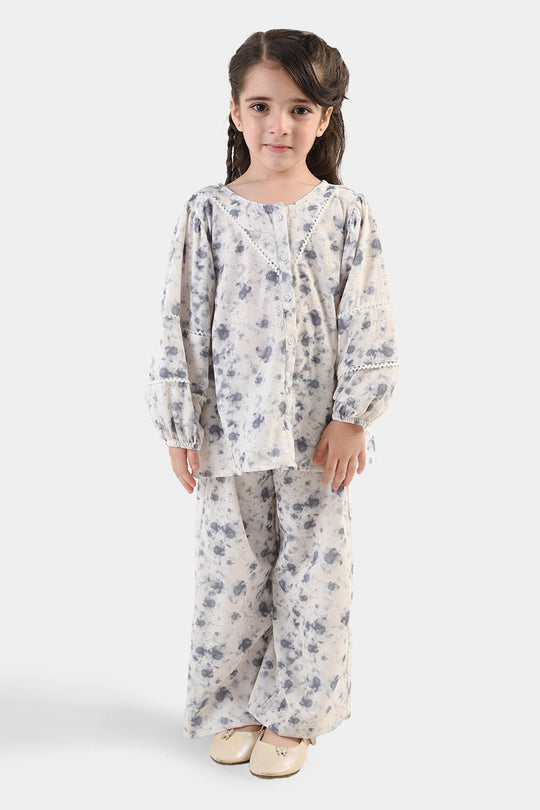 Girls Polyester Co-ord Set Galaxy - Multi
