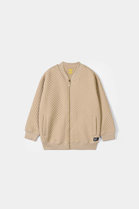 Boys Quilted Jacket Inspire You - BROWN