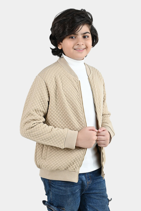 Boys Quilted Jacket Inspire You - BROWN