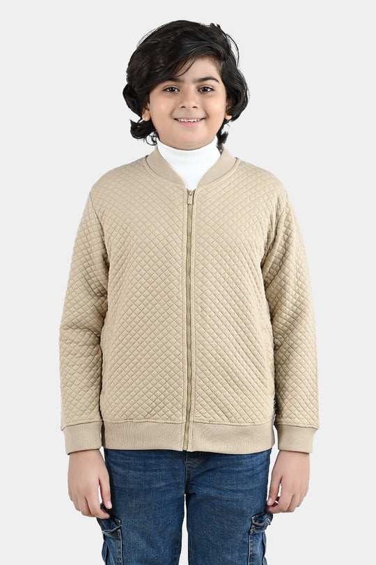 Boys Quilted Jacket Inspire You - BROWN