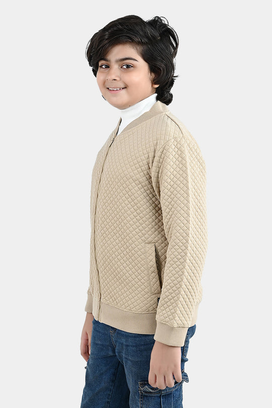 Boys Quilted Jacket Inspire You - BROWN
