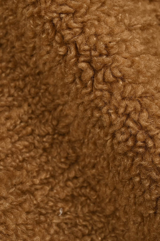 Boys Sherpa Jacket Brown Sherpa