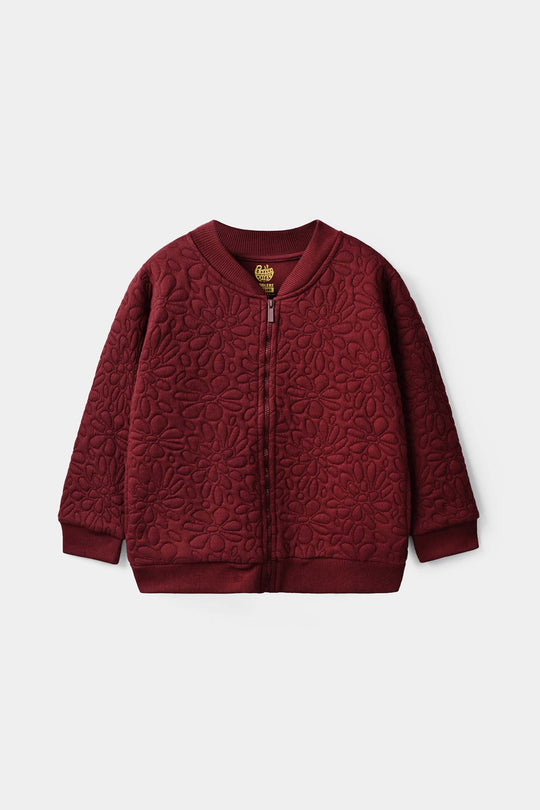 Girls Quilted Jacket Pattern - RED