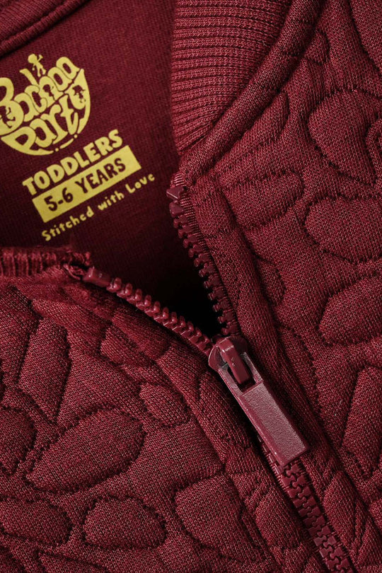 Girls Quilted Jacket Pattern - RED