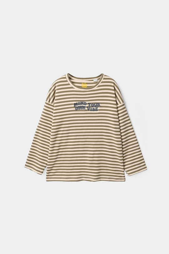 Boys Lycra Jersey T-Shirt Mind Your Own Vibe