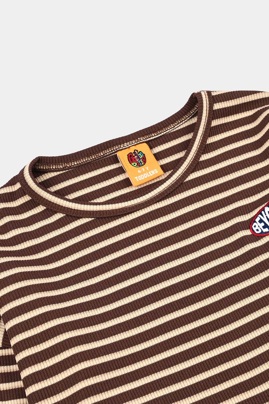 Boys 2x1 Rib T-Shirt Beyond Sparks - BROWN