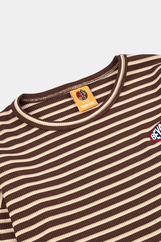 Boys 2x1 Rib T-Shirt Beyond Sparks - BROWN