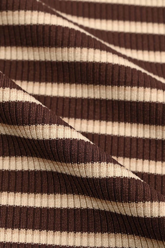 Boys 2x1 Rib T-Shirt Beyond Sparks - BROWN