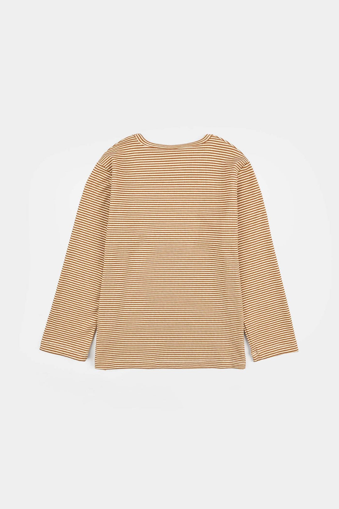Boys 2x1 Rib T-Shirt F/S Real Skaters-BROWN