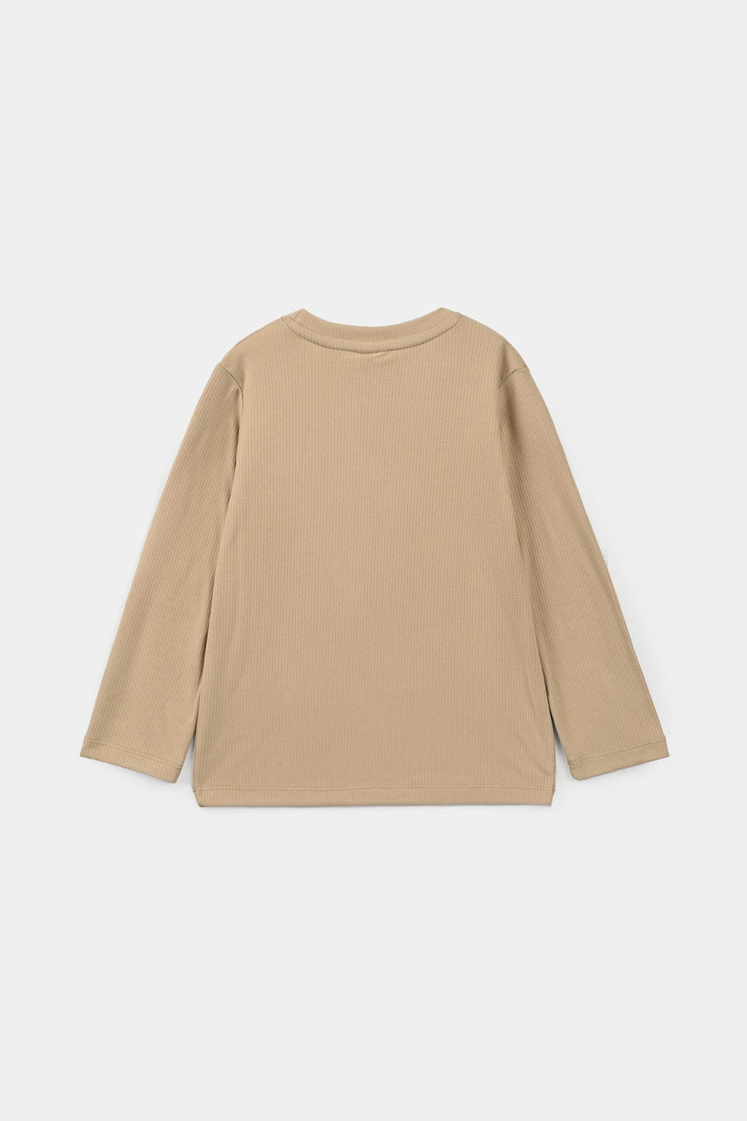 Girls 2x1 Rib T-Shirt Do More - Brown