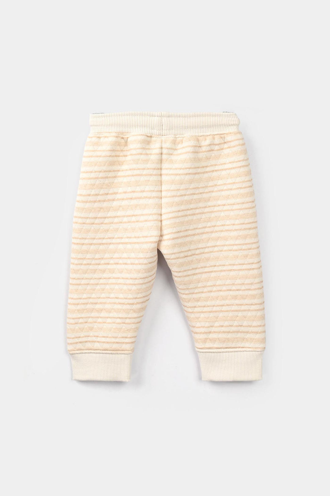 Infant Boys Quilted 2 Pcs Suit Cute Bunny - Off White