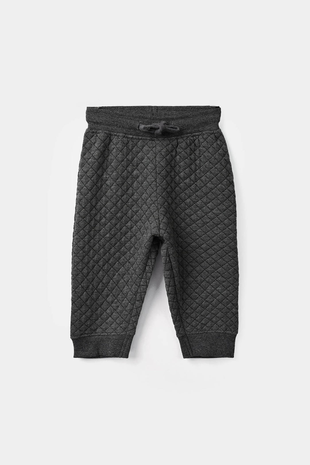 Infant Boys Quilted 2 Pcs Suit Happy Dino - Grey