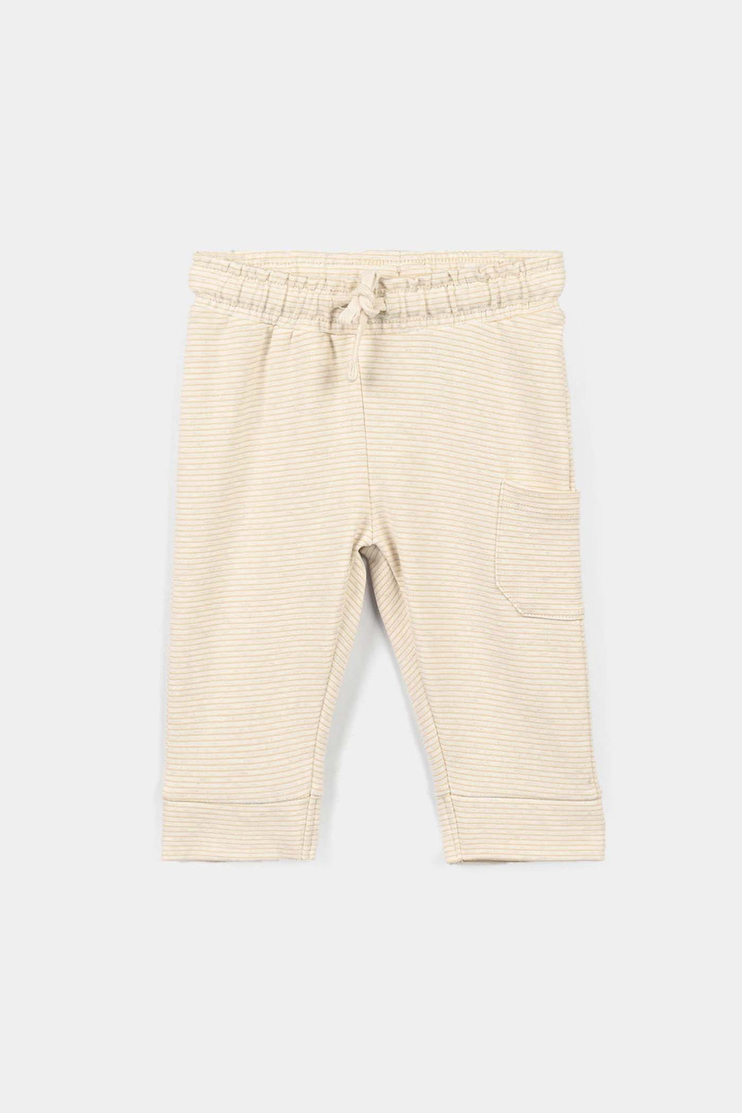 Infant Boys Yarn Dyed 2 Pcs Suit Little Explorer - Off White