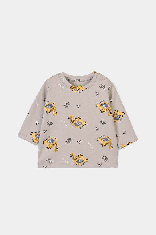 Infant Boys Cotton Interlock 2Pcs Suit Little Worker