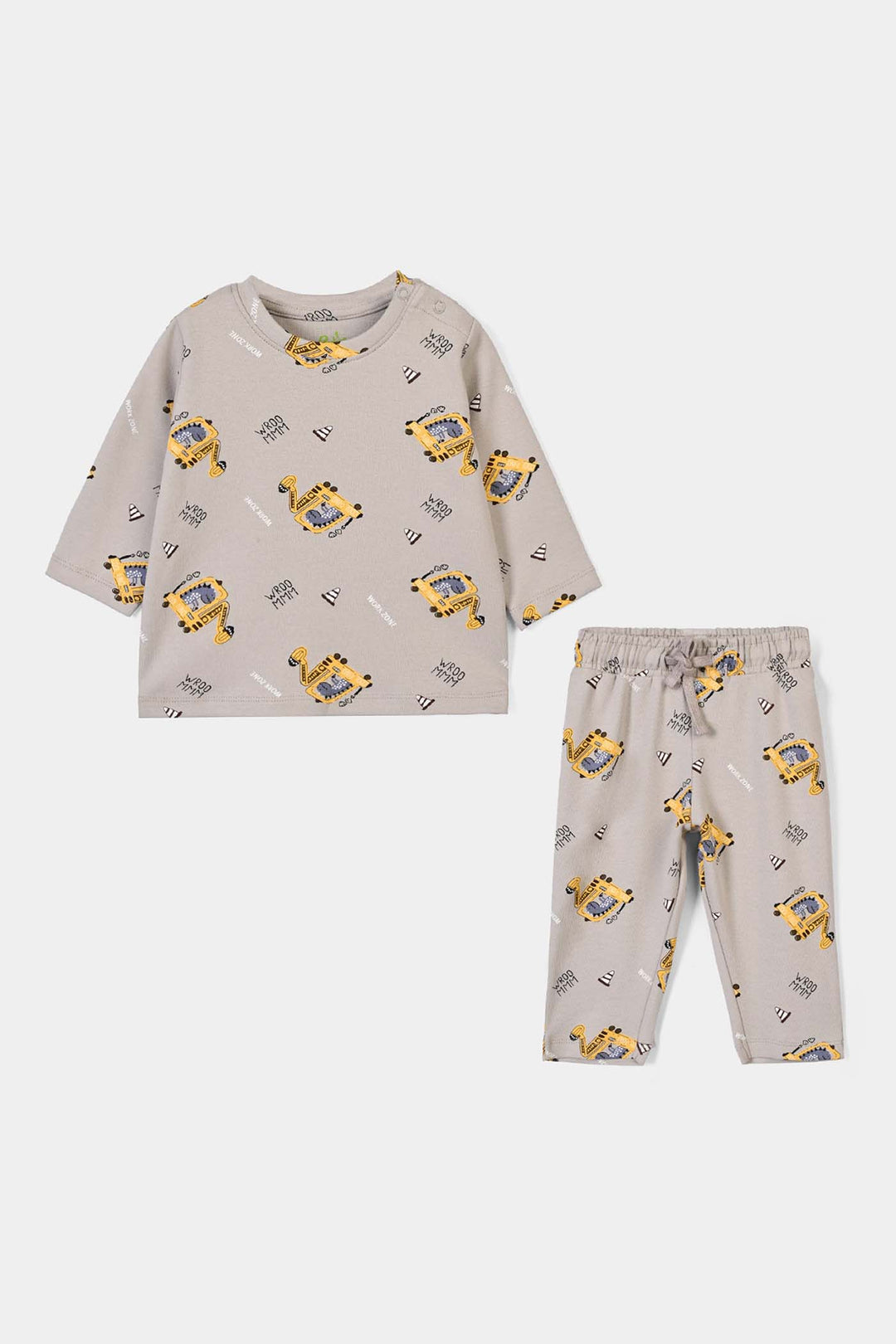 Infant Boys Cotton Interlock 2Pcs Suit Little Worker