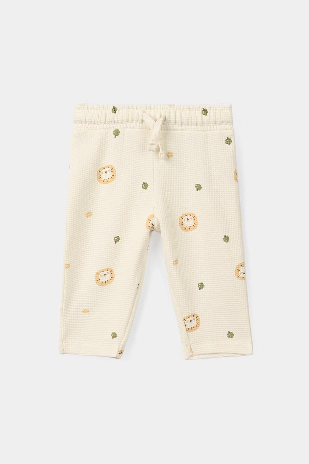 Infant Boys Thermal 2Pcs Suit Roar Me- Off-White